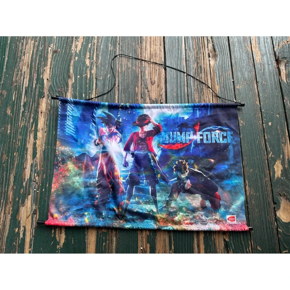 Jump Force Wall Scroll Poster Goku Luffy Naruto JUMP 50th Anniversary Bandai